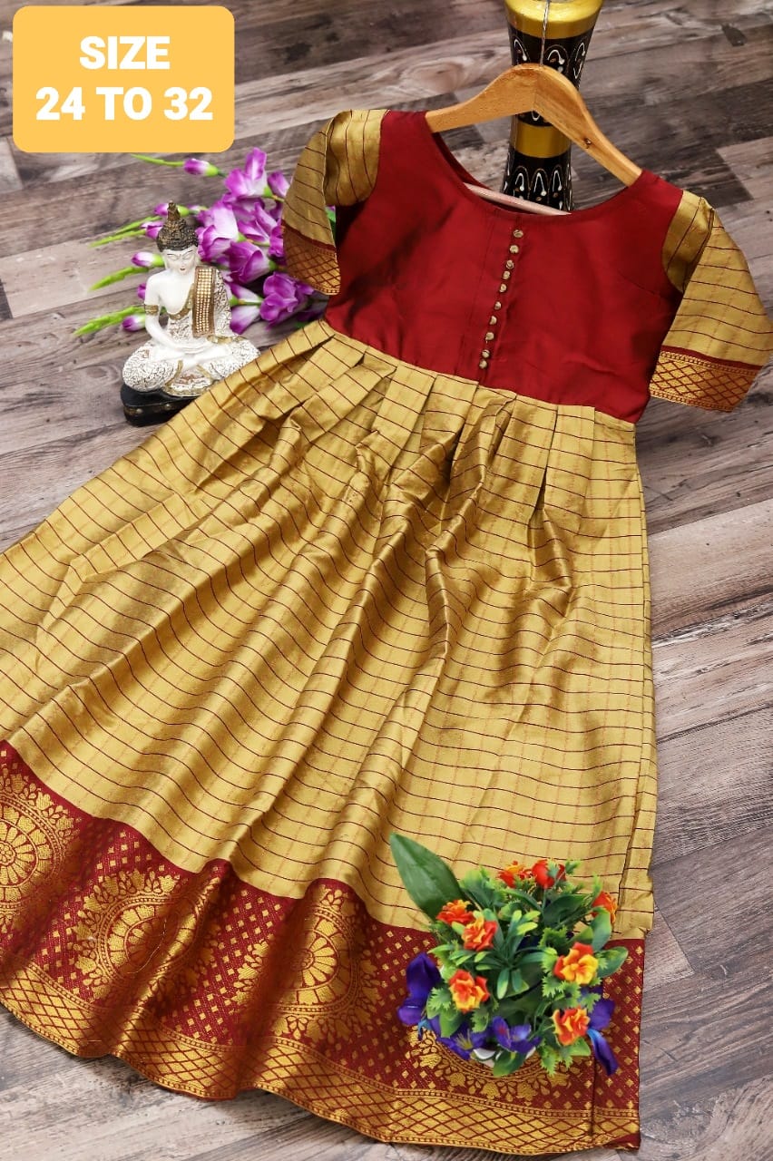 Rnx Kids Ethnic Wear Anarkali Long Kurti Latest Designer Collection